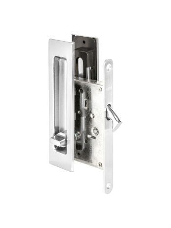 Защелка Punto (Пунто) с ручками для раздвижных дверей SH.SLQ152.011 (Soft LINE SLQ-011) CP хром