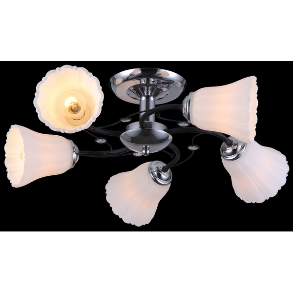 Потолочная люстра Natali Kovaltseva 11477 11477/5C DARK CHROME