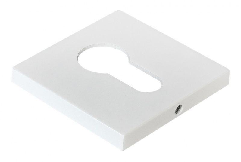 Накладка дверная с квадратным основанием под цилиндр Morelli MH-KH-S6 W белый