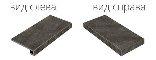 Ступень угловая правая Italon Climb Graphite Scalino Angolare Destro 620070000741 60х33