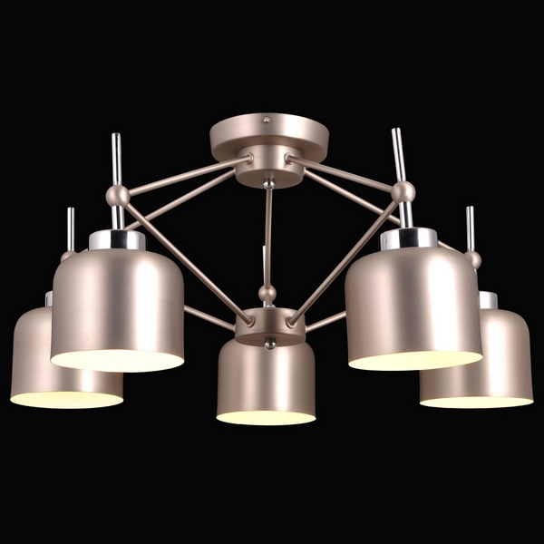 Люстра потолочная Natali Kovaltseva LOCO 75119/5C STAIN NICKEL