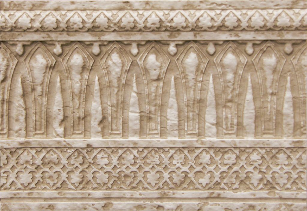Плитка керамическая Saloni Tivoli Zocalo Blason Crema бордюр 23х31