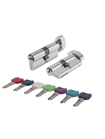 Цилиндровый Punto (Пунто) механизм MaxPro7002Knob60mm(25+10+25) CP хром 7key с вертушкой