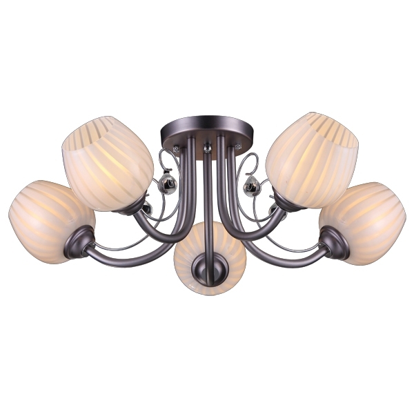 Потолочная люстра Natali Kovaltseva 11408 11408/5C CHROME, GREY