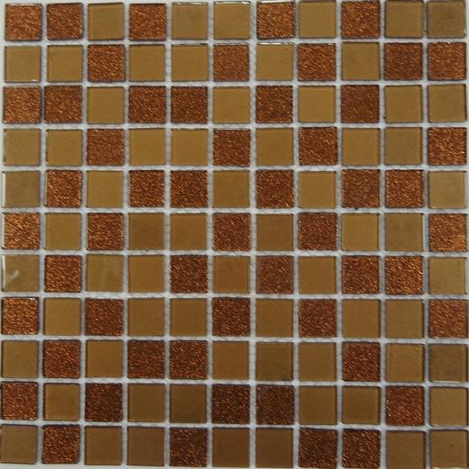Мозаика Bonaparte стекло с камнем Shine Brown 4х25х25 30х30