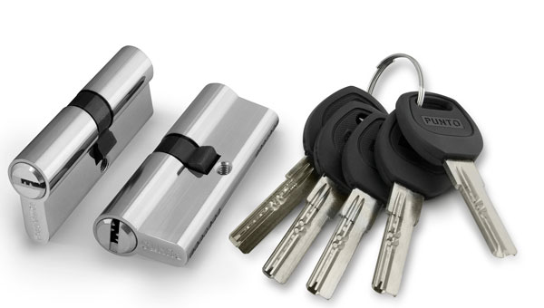 Цилиндровый механизм Punto A200/90 mm (30+10+50) SN мат. никель 5 кл.