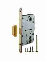 Замок межкомнатный под цилиндр Fuaro MAGNET M85C-50 AB (бронза) (new plate)