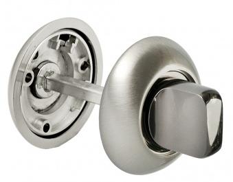 Завертка дверная сантехническая Morelli MH-WC SN/BN никель/черный никель