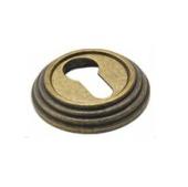 Накладка дверная с круглым основанием под цилиндр Adden Bau SC V001 Aged Bronze состаренная бронза