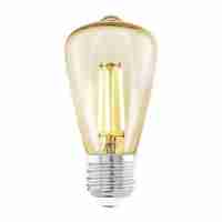 Лампа светодиодная филаментная Eglo E27 3,5W 2200К янтарь 11553