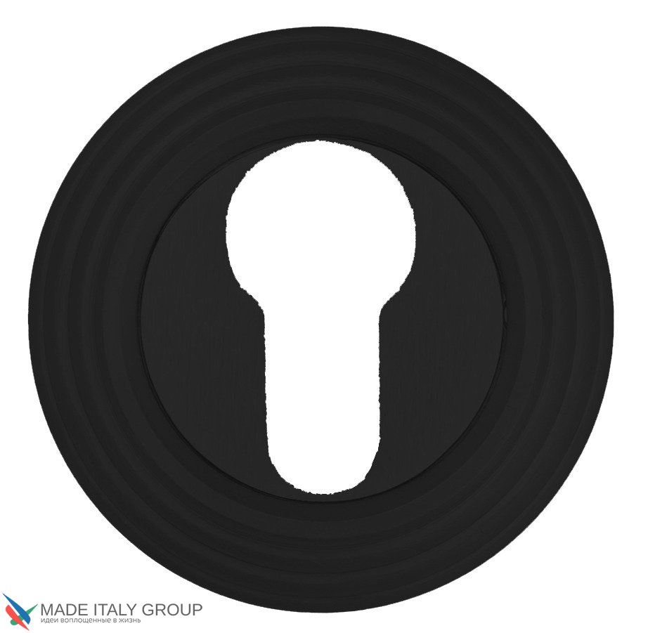 Накладка дверная под цилиндр Venezia CYL-1 D8 черный (2 шт.)