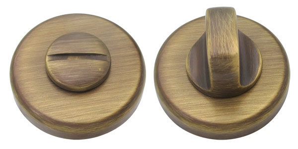 Завертка дверная сантехническая Colombo CD69 BZG G античная латунь