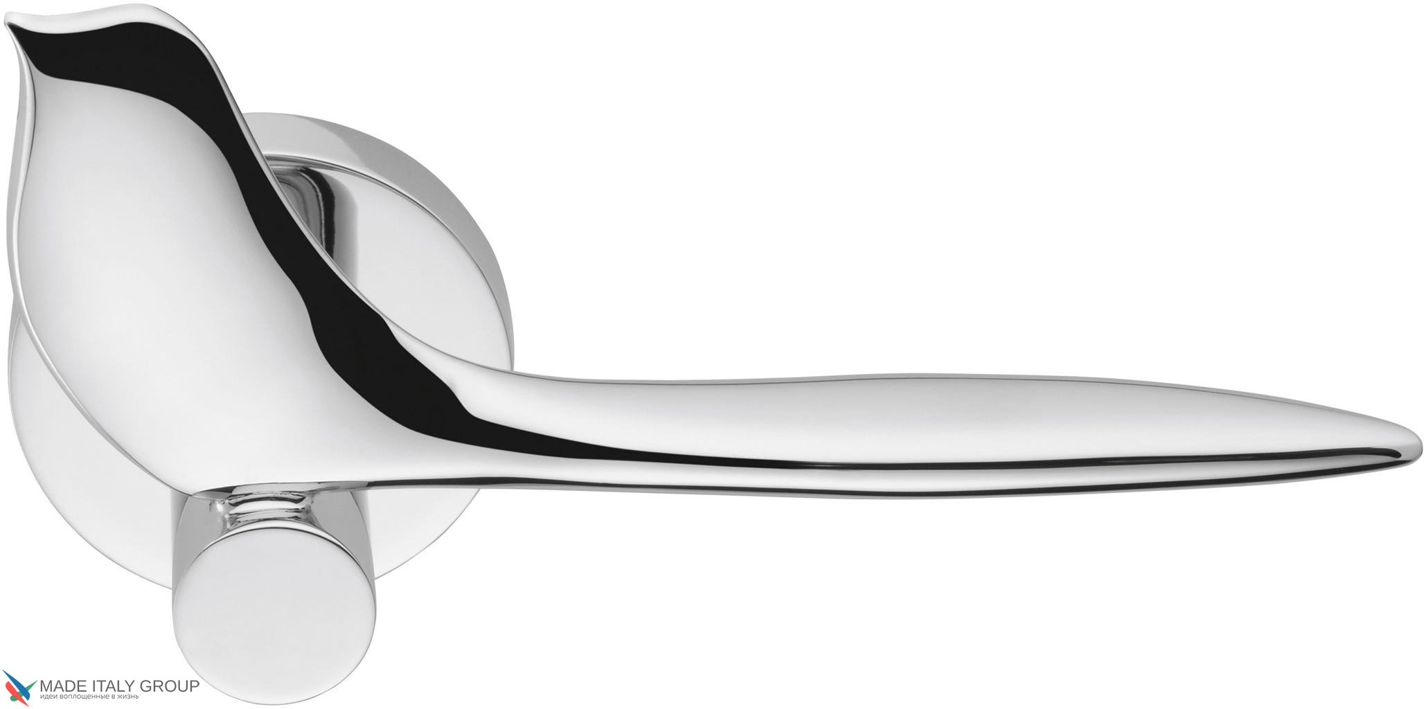 Дверная ручка на круглом основании COLOMBO Twitty TK11RSB-CR полированный хром