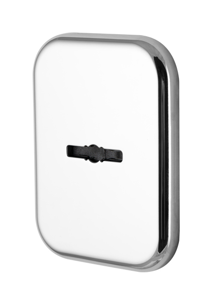 Накладка квадратная на сув замок со шторкой Armadillo PS-DEC SQ CT (ATC Protector 1) CP-8 хром