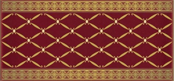 Плитка керамическая Almera Ceramica Noblesse Cenefa Delis Burdeos Gold бордюр 10х20