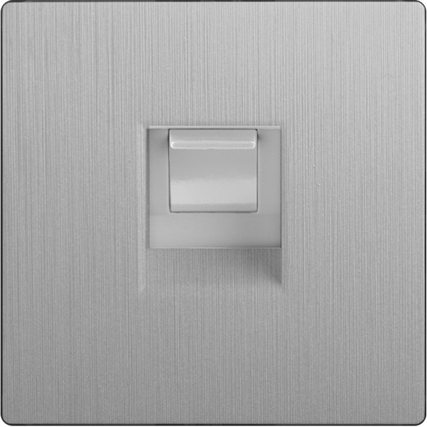 Розетка Cеребряный рифленый Werkel Cеребряный рифленый WL09-RJ-45