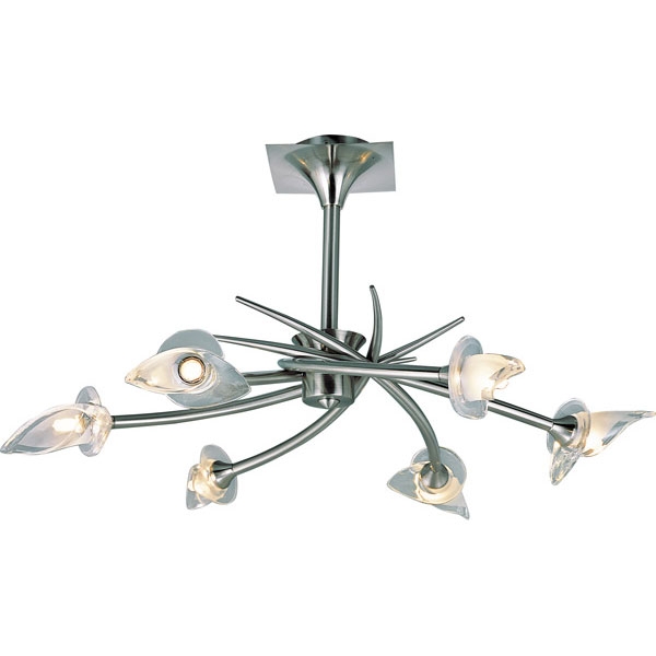 Люстра потолочная N-Light PX-0653/6A satin chrome