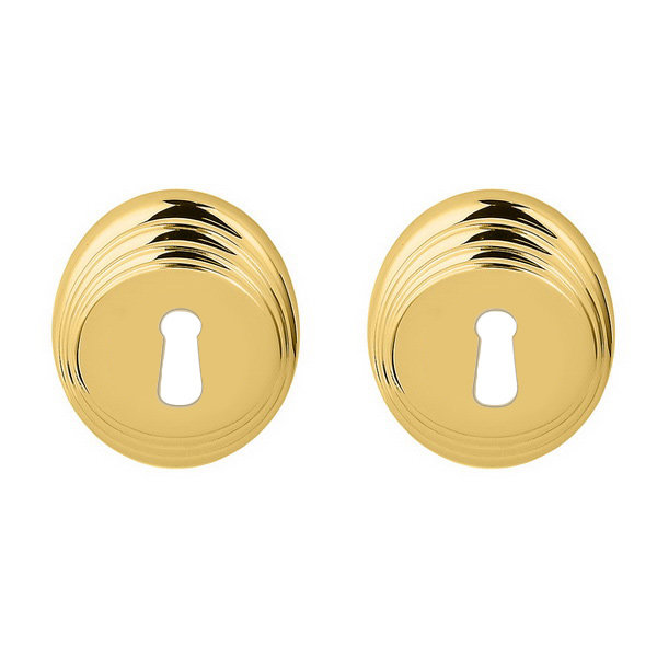 Накладка под ключ буратино на круглом основании Colombo DB 13 BB прор OL полированная латунь Cameo