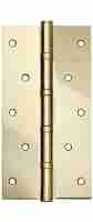 Комплект 10 шт. - Петля дверная стальная универсальная Fuaro 4BB 200x105x3 PB (латунь)