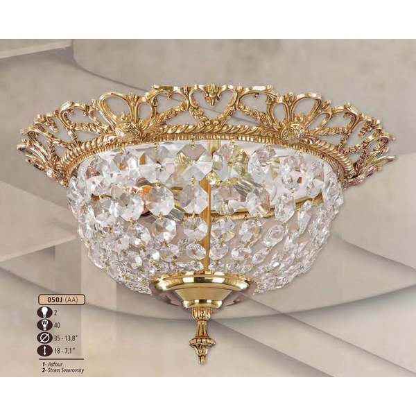 Светильник потолочный Riperlamp 050J/2 AA SWAROVSKI