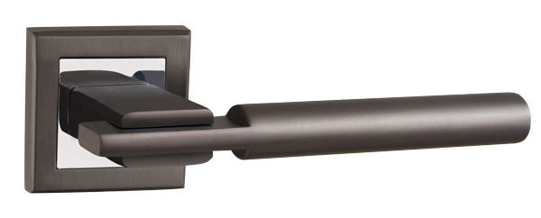 Ручки дверные межкомнатные Punto CITY QL GR/CP-23 графит/хром