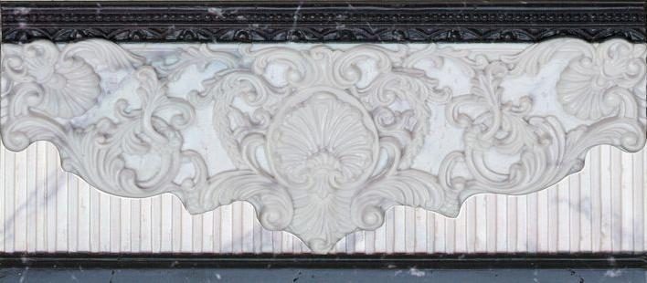 Плитка керамическая Aparici Tolstoi Emile Marquina Cf бордюр 12х25,1