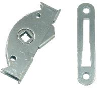 Завертка врезная ЗР3 с планкой цинк