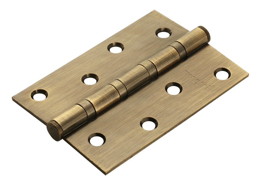 Петля дверная универсальная стальная с 4-мя подшипниками Rucetti RS 100X70X2.5-4BB AB