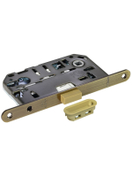 Замок межкомнатный Morelli Luxury IM L MAB под цилиндр, магнитный с ответной планкой, цвет античная бронза