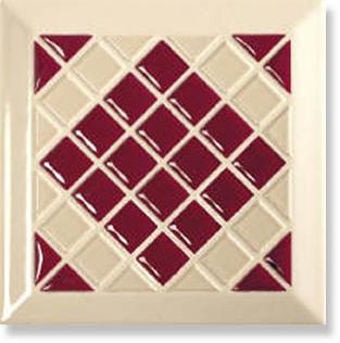 Плитка керамическая Tonalite Diamante Kyoto Bordeaux декор 15х15