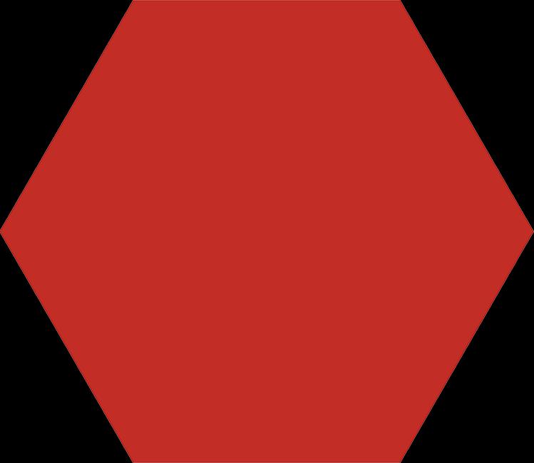 Керамогранит Codicer Basic HEX.25 Red напольная 25х22