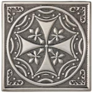 Вставка Moneli Decor Barro-co Art Taco Amalfi Plata 5х5