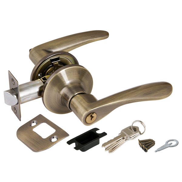 Ручка защелка 6010 AB-E (кл./фик.) бронза