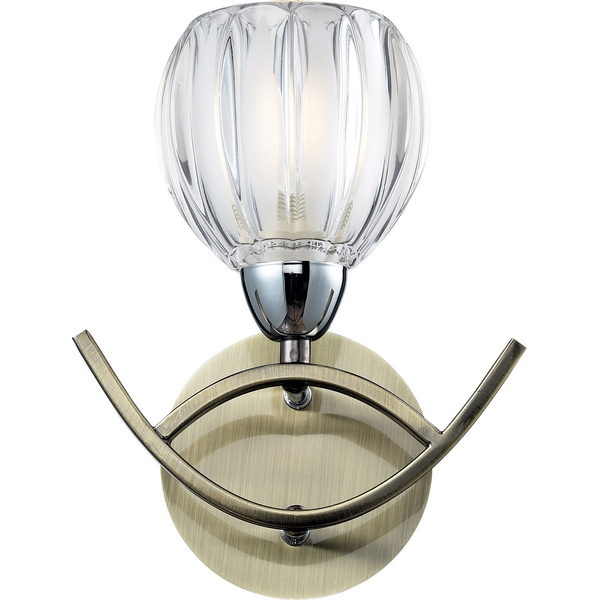 Бра N-Light 406-01-11 chrome + antique brass