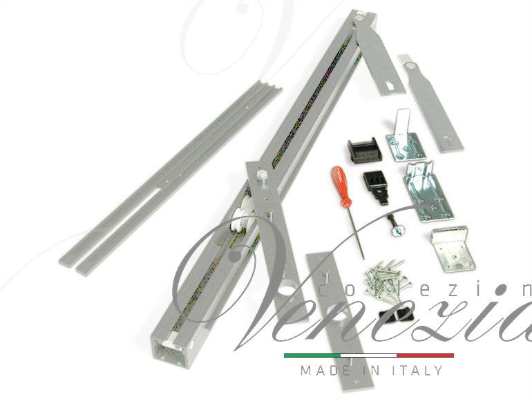 Трэк для рото механизма Ergon, комплект для двери LP=69 Silver T.E.