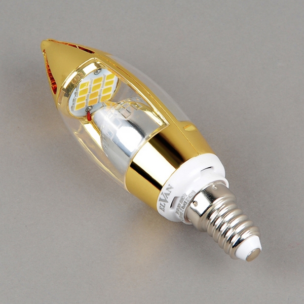 Лампочка светодиодная Elvan E14-5W-3000K-Dim-Q68-GD