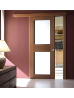 Комплект фурнитуры для раздвижных дверей Morelli SLIDING SET 1 до 60kg, одностворчатый, крепление настенное, 500-1000мм, классический стопор