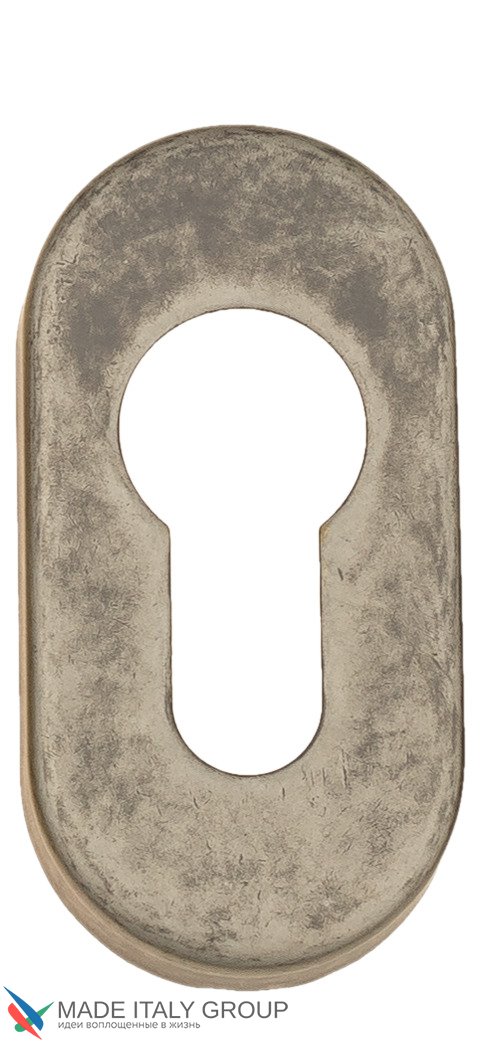 Накладка дверная под цилиндр Venezia CYL EP античное серебро (2 шт.)