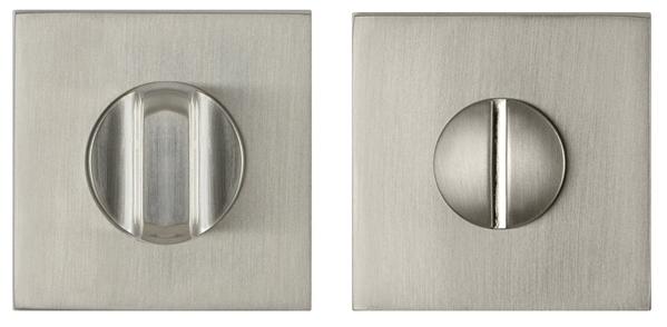 Завертка дверная сантехническая Fuaro BK6 DM SN/CP-3 матовый никель/хром
