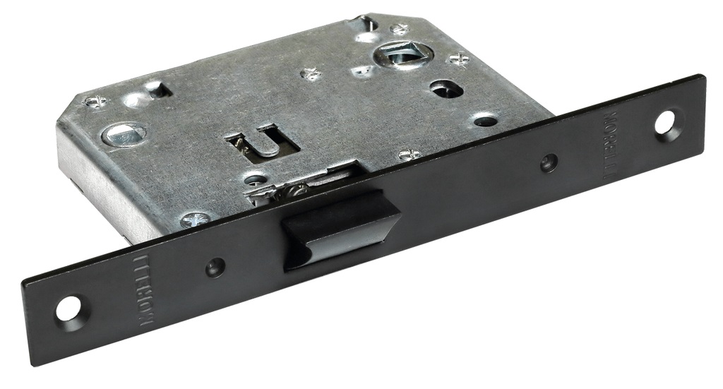 Замок дверной межкомнатный сантехнический Morelli 2070P BL черный