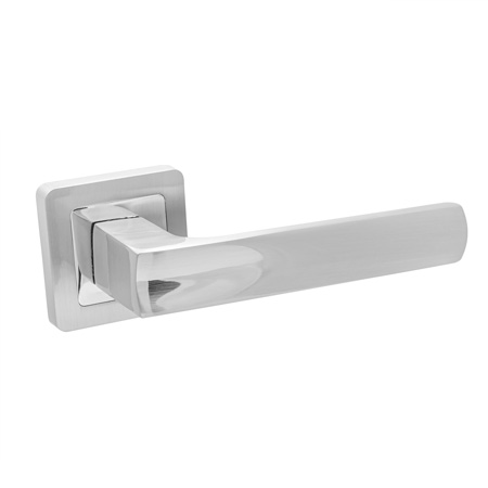 Ручка раздельная дверная CODE DECO H-22110-A-CRM матовый хром