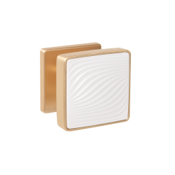 Ручка Punto (Пунто) раздельная K.EST.Q52.GIPNOZ SSG/WH-39 сатинированное золото/белый