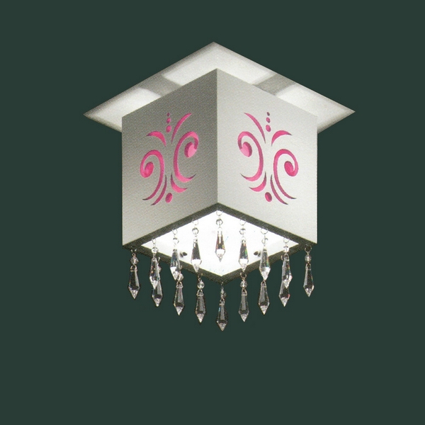 Светильник потолочный прямоугольный MM Lampadari Luxury D042/P1 02 V1607 rosso