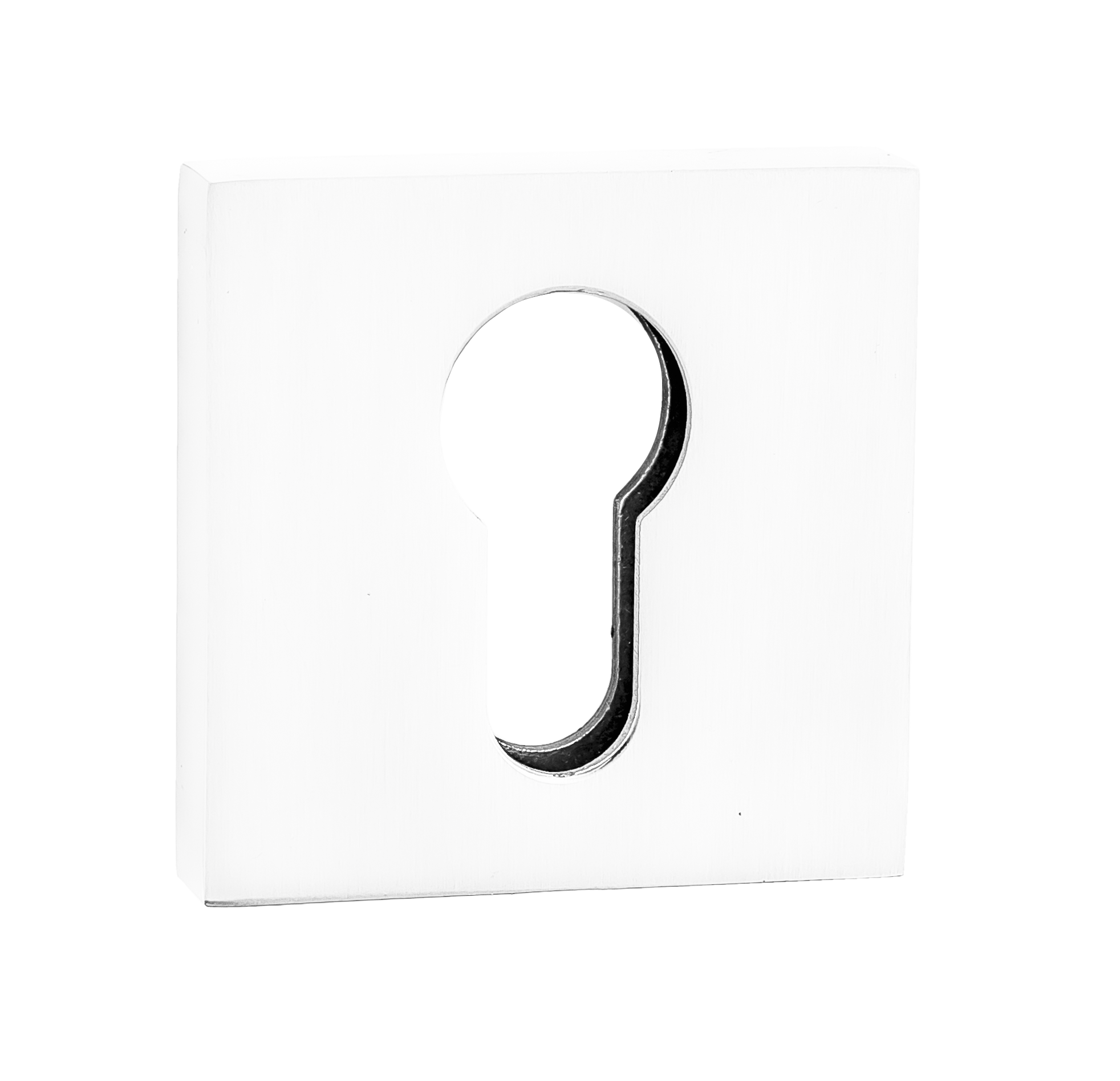 Накладка квадратная на цилиндр RENZ INET 03 SW супер белый