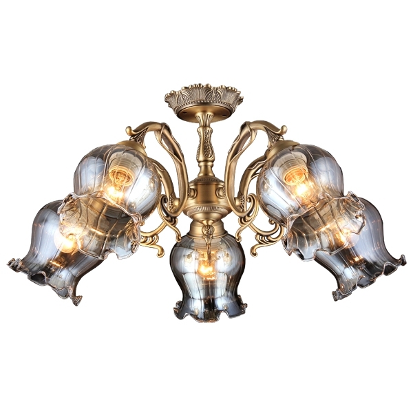 Потолочная люстра Natali Kovaltseva Monika 10429/5C BRASS