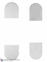 Колпачки для петель К6300, цвет МАТОВЫЙ ХРОМ (4 шт.)