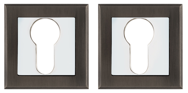 Накладка под цилиндр Punto ET QL GR/CP-23 графит/хром