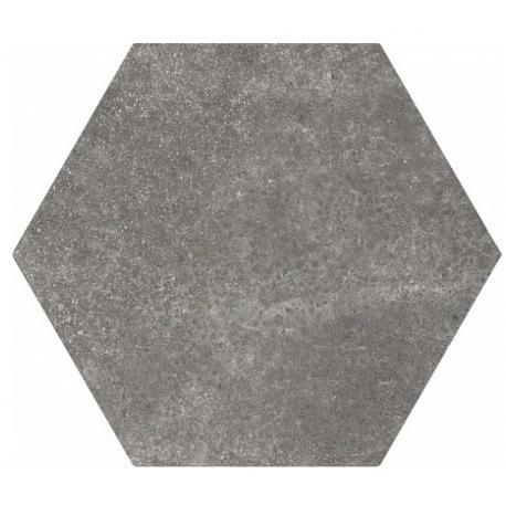 Керамогранит Equipe Hexatile Cement Black напольная 17,5х20