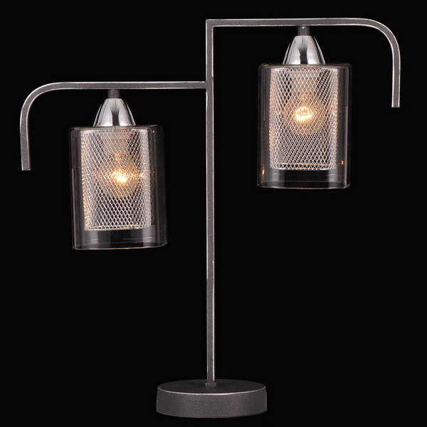 Интерьерная настольная лампа Natali Kovaltseva 75066/2T STAIN SILVER