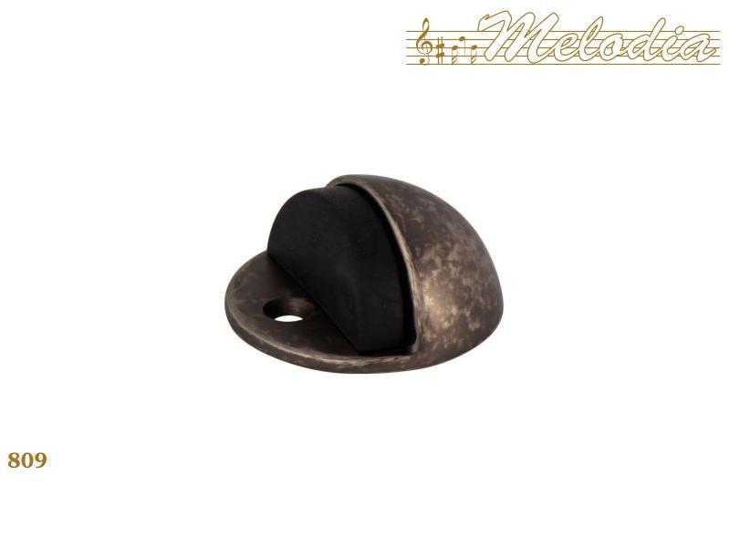 Ограничитель для двери напольный Melodia 809 Античное серебро